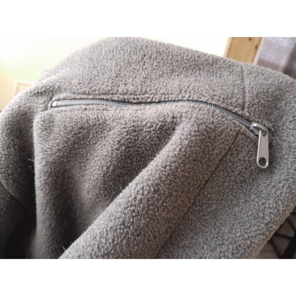 Vtg Lands End Womens Aircore 200 Fleece Lined Mid Length Parka Coat Medium Blue - Picture 8 of 11